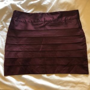 Purple bandage mini skirt